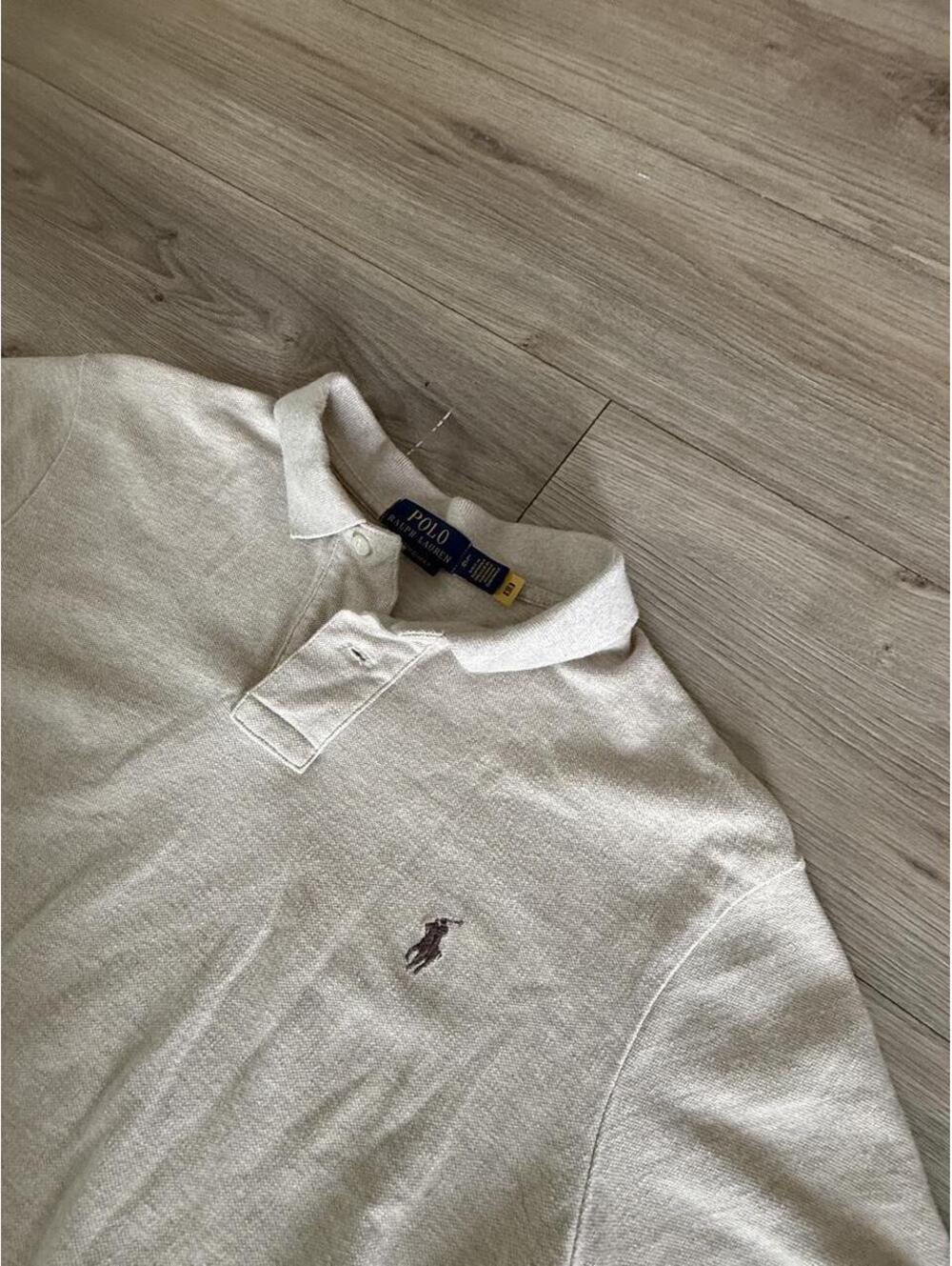 Ralph Lauren Cream And Brown Polo